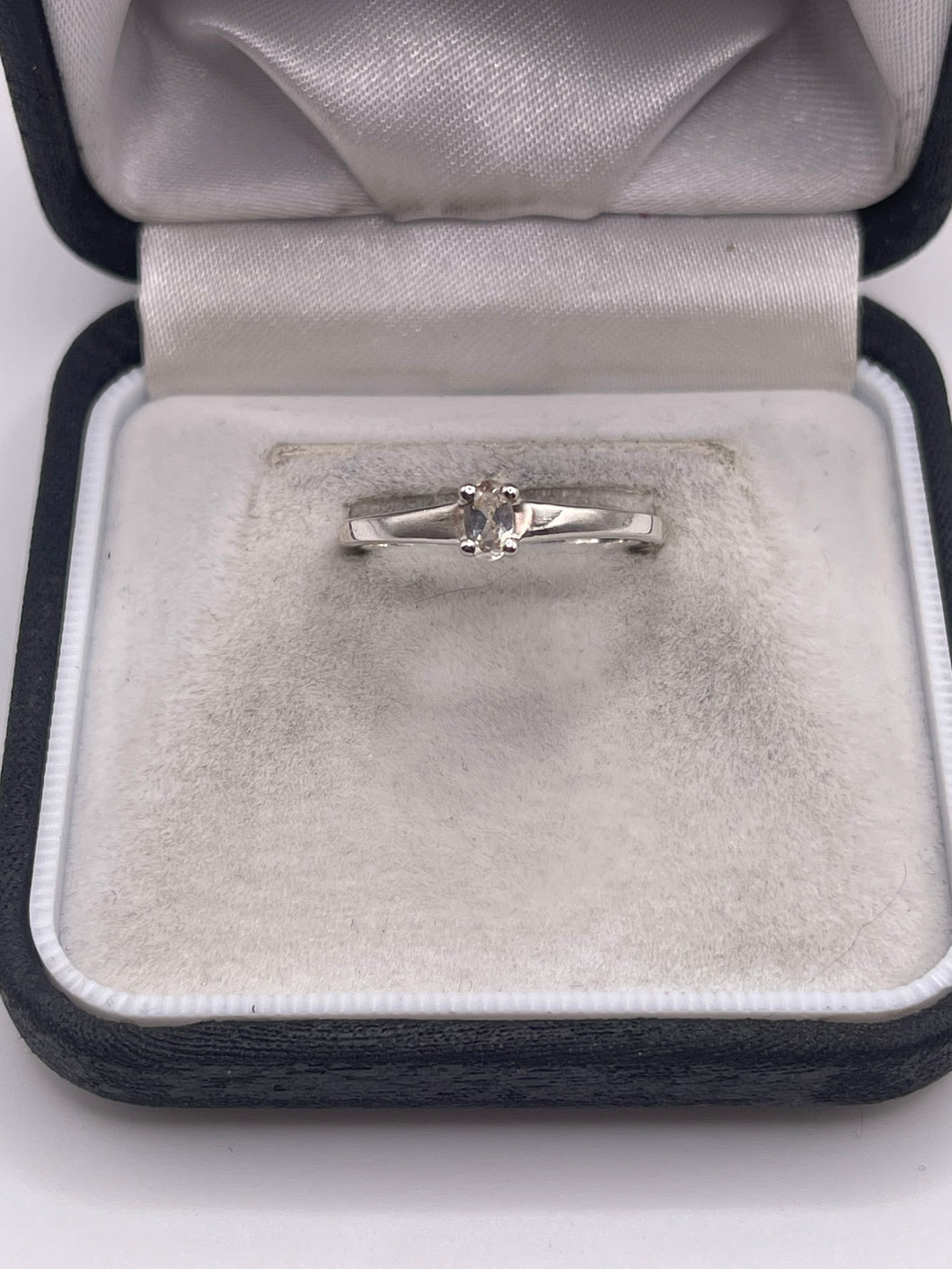 Silver cz ring