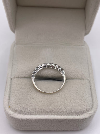 9ct white gold diamond ring