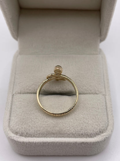 9ct gold snake ring