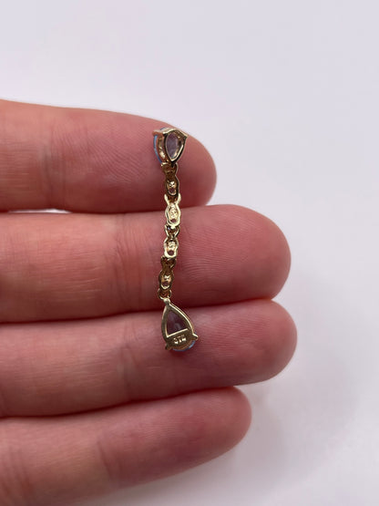 9ct gold topaz pendant