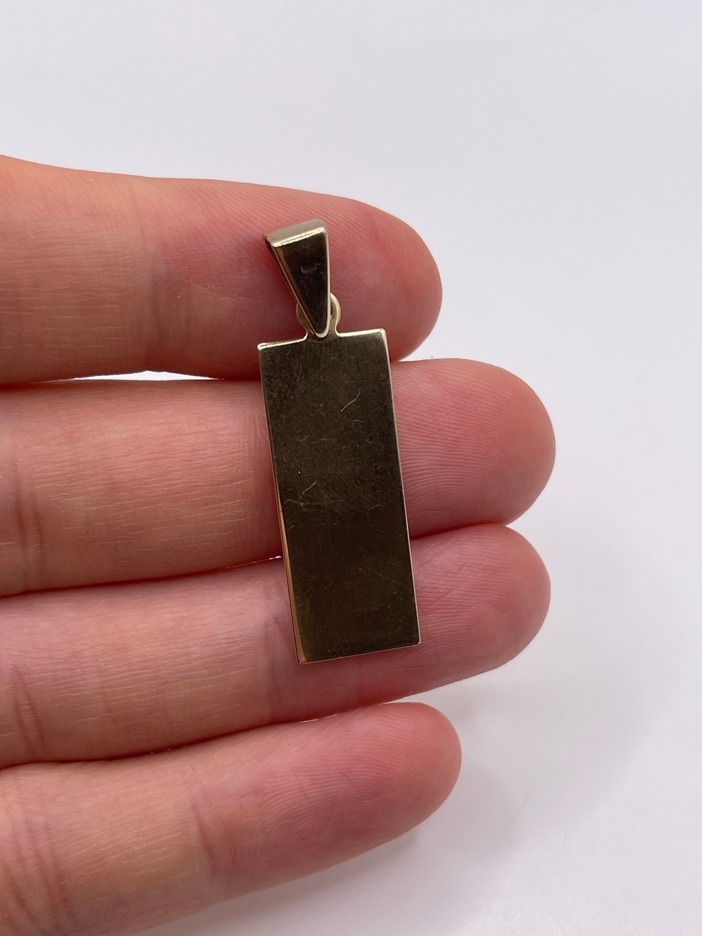 9ct gold ingot pendant