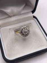 Load image into Gallery viewer, 18ct gold diamond cluster ring
