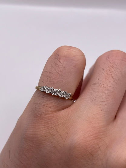 9ct gold diamond ring