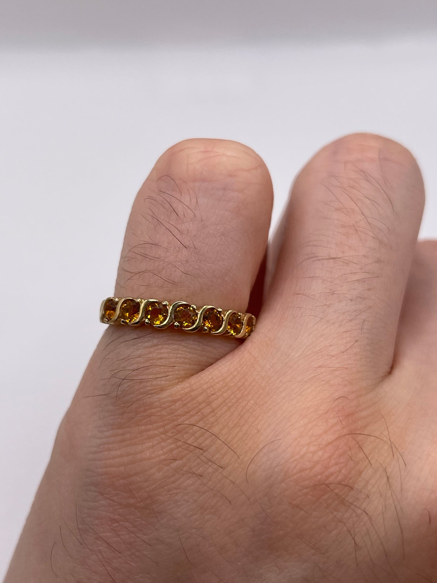 9ct gold citrine ring