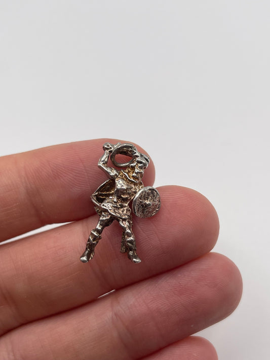 Silver warrior charm