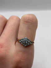 Load image into Gallery viewer, 9ct gold topaz cluster ring
