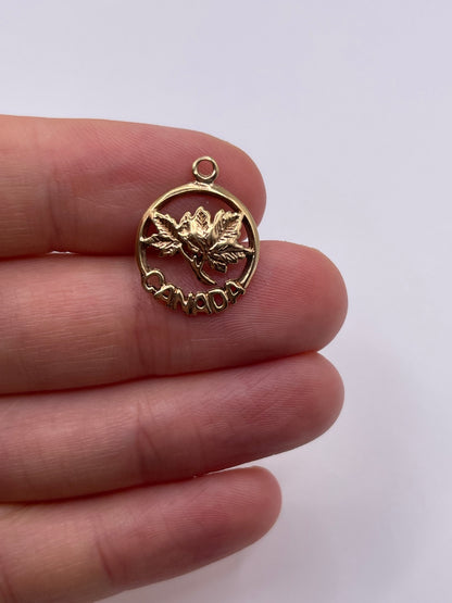 9ct gold Canada charm