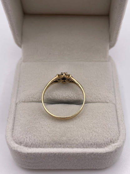 9ct gold sapphire ring