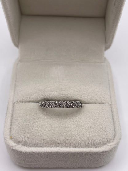 9ct white gold diamond ring