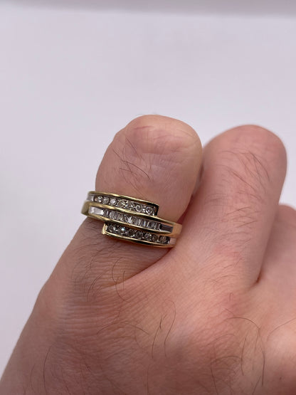 9ct gold diamond cluster ring