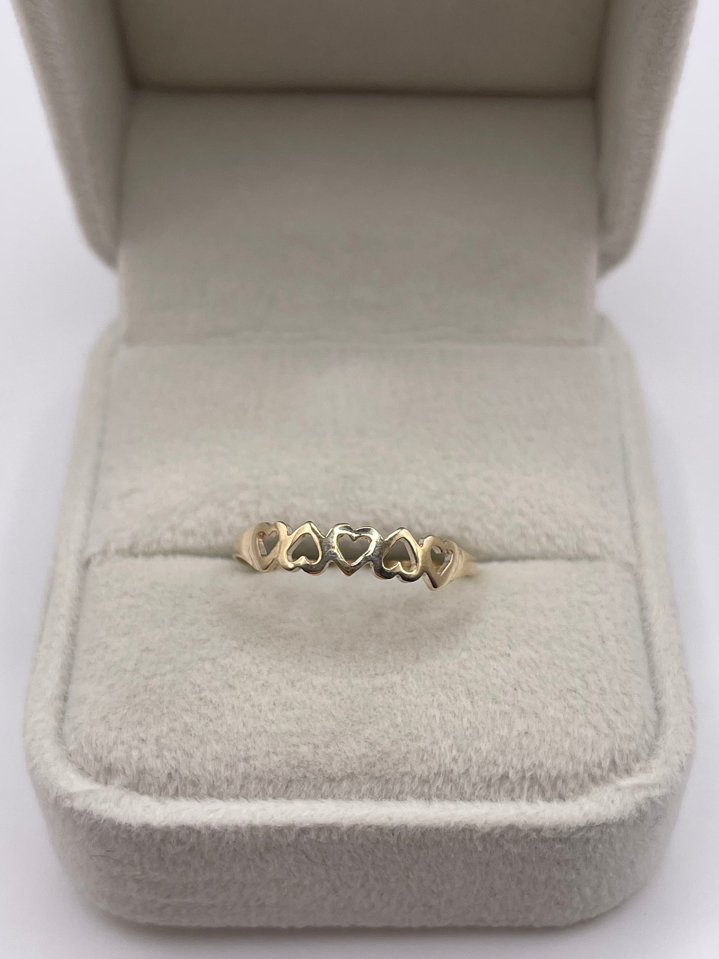9ct gold heart ring
