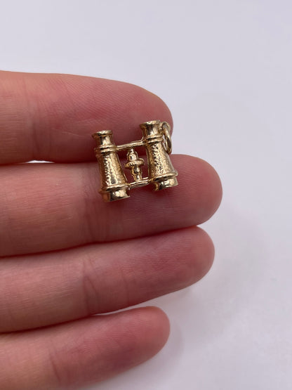 9ct gold binoculars charm