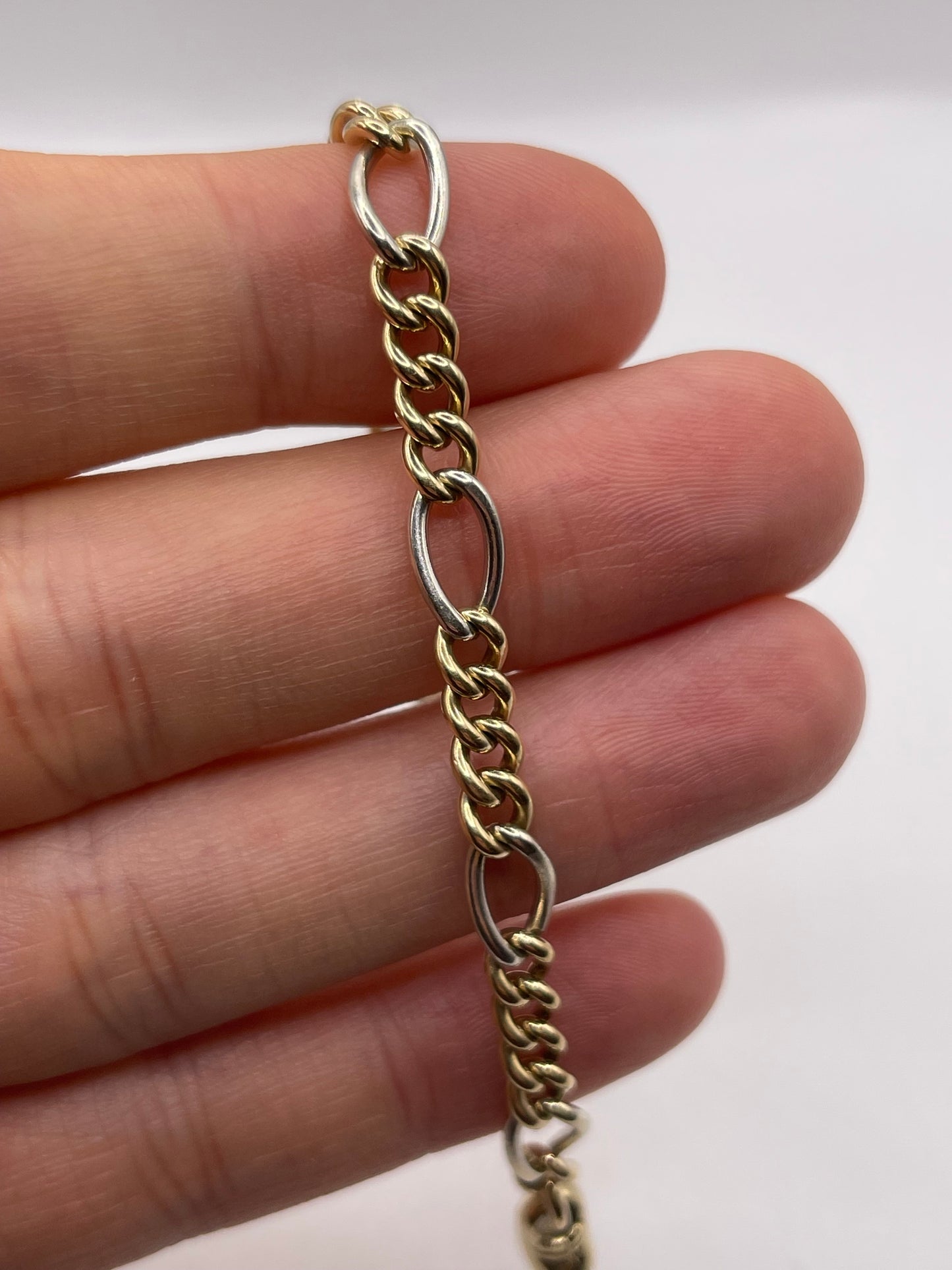 9ct two tone gold bracelet