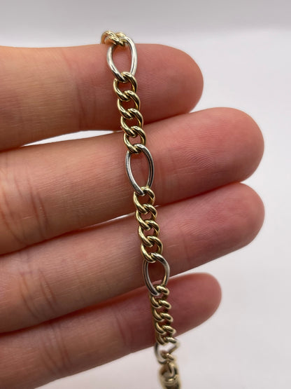 9ct two tone gold bracelet