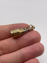 Load image into Gallery viewer, 9ct two tone diamond champagne bottle charm
