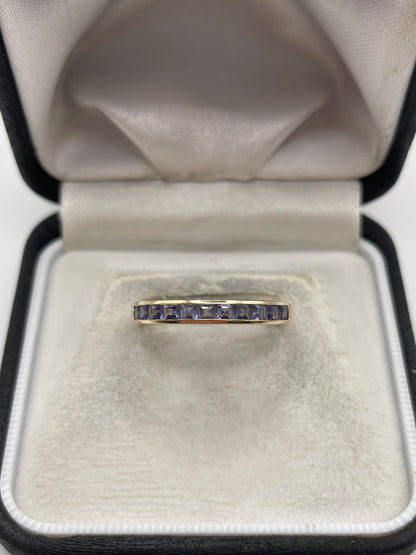 9ct gold tanzanite ring