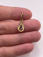 Load image into Gallery viewer, 9ct gold sapphire and diamond pendant
