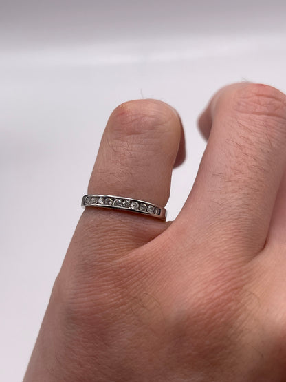 9ct white gold diamond ring