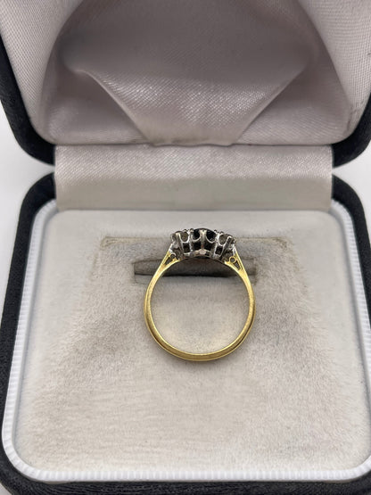 18ct gold sapphire and diamond ring