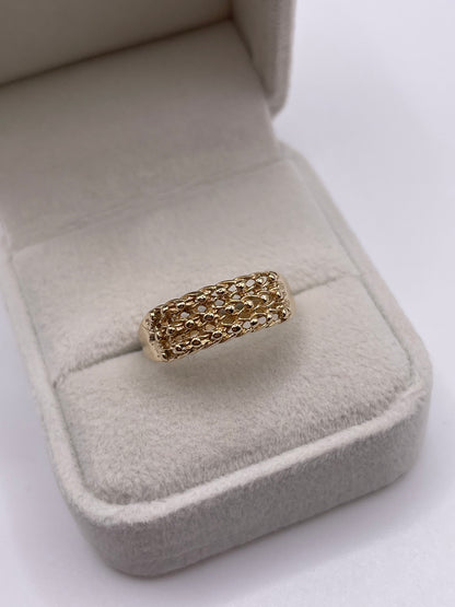 9ct gold keepers ring