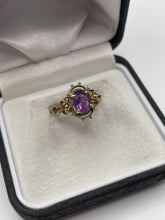 Load image into Gallery viewer, 9ct gold amethyst ring
