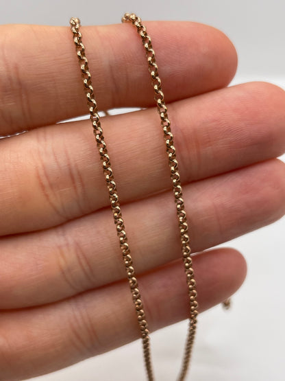 9ct rose gold chain 468