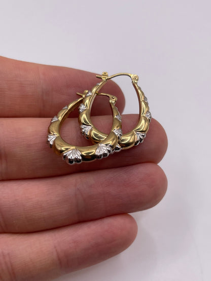 9ct gold Creole earrings