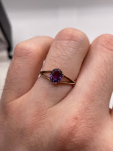 Load image into Gallery viewer, 9ct gold amethyst ring
