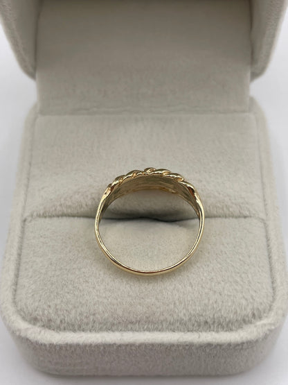 9ct gold keepers ring