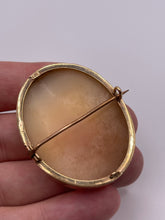 Load image into Gallery viewer, 9ct gold cameo brooch
