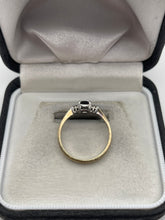 Load image into Gallery viewer, 9ct gold sapphire and diamond ring
