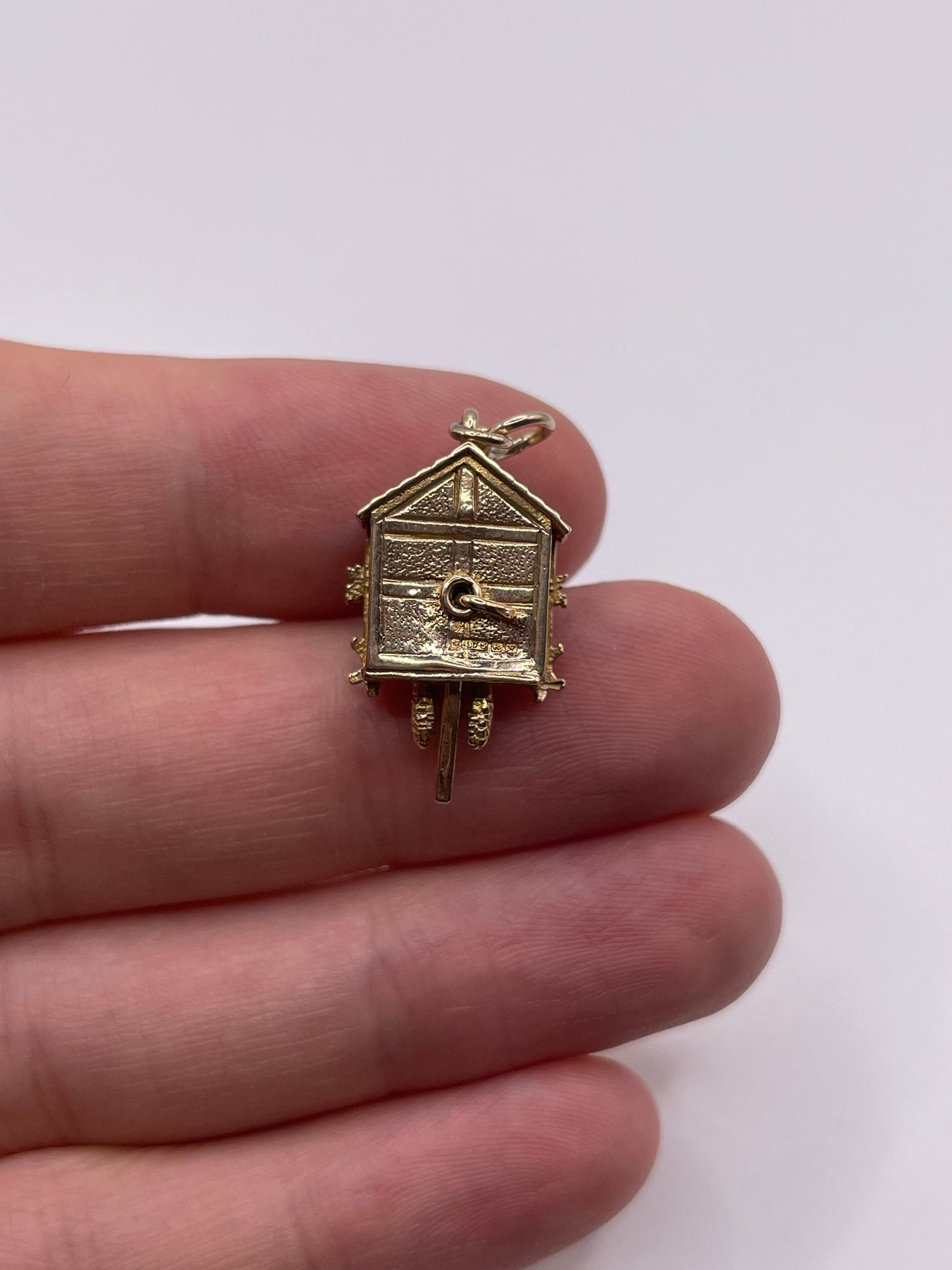 9ct gold cuckoo clock charm