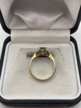 Load image into Gallery viewer, 9ct gold mystic topaz and diamond ring
