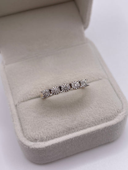9ct gold diamond ring