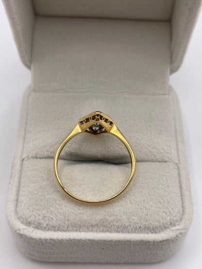 18ct gold platinum diamond ring