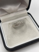 Load image into Gallery viewer, 9ct white gold diamond cluster ring
