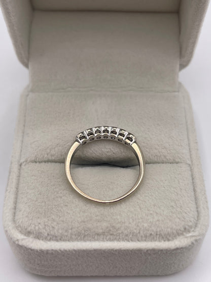 9ct white gold diamond ring