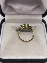 Load image into Gallery viewer, 9ct gold blue zircon ring
