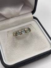 Load image into Gallery viewer, 9ct gold topaz and diamond ring
