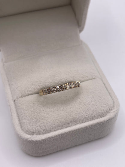 9ct gold diamond ring