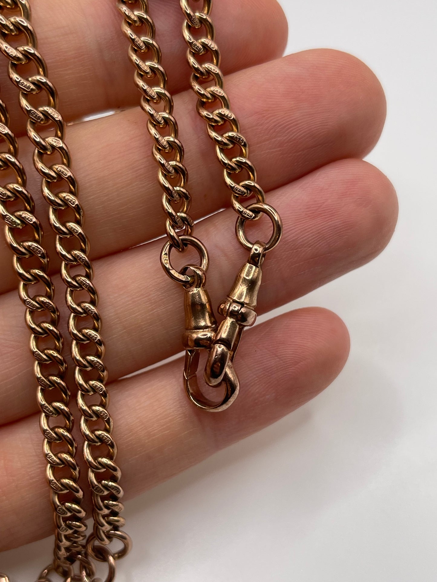 9ct rose gold chain 495
