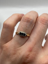 Load image into Gallery viewer, 9ct gold sapphire and diamond ring
