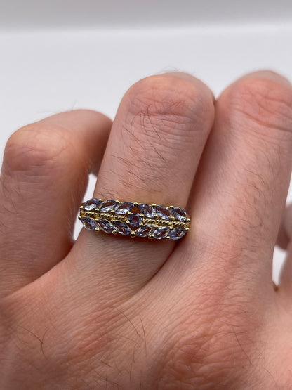9ct gold tanzanite ring