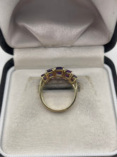 Load image into Gallery viewer, 9ct gold amethyst ring
