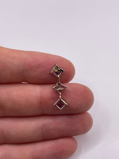 9ct gold amethyst pendant
