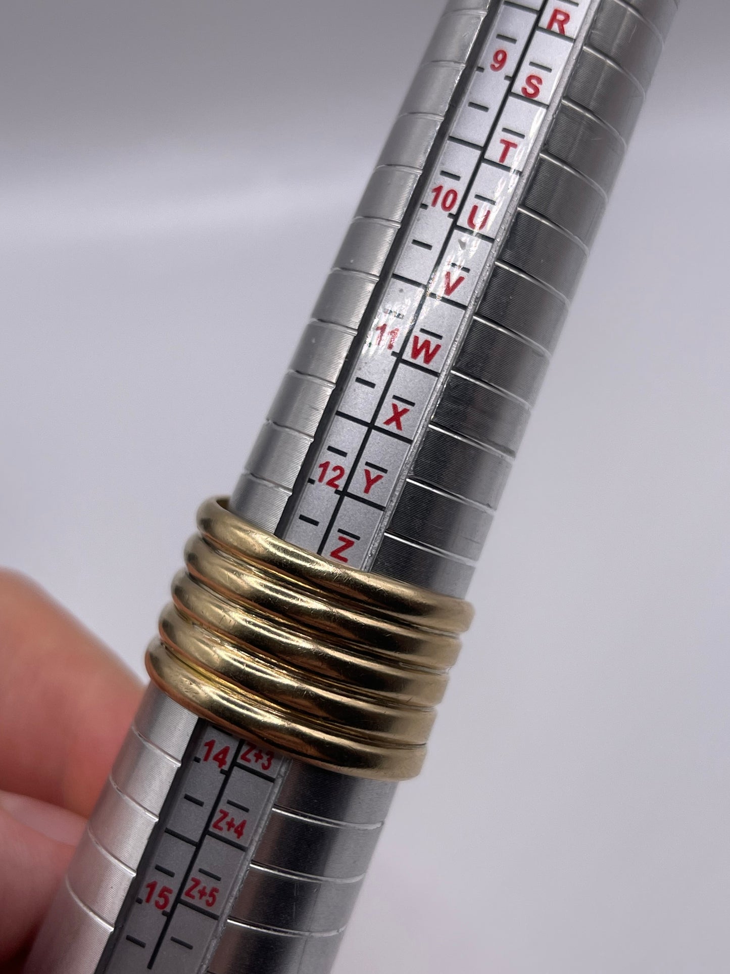 Heavy 9ct gold ruby snake ring