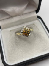 Load image into Gallery viewer, 9ct gold citrine and diamond ring
