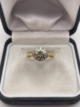 Load image into Gallery viewer, 18ct gold emerald and diamond ring
