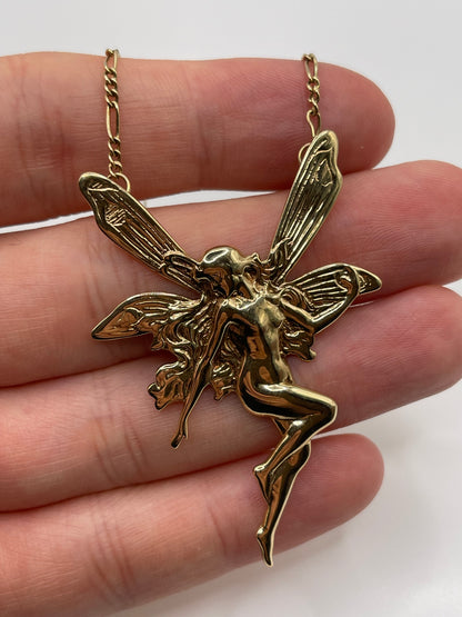 9ct gold fairy necklace
