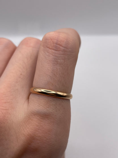 9ct rose gold band
